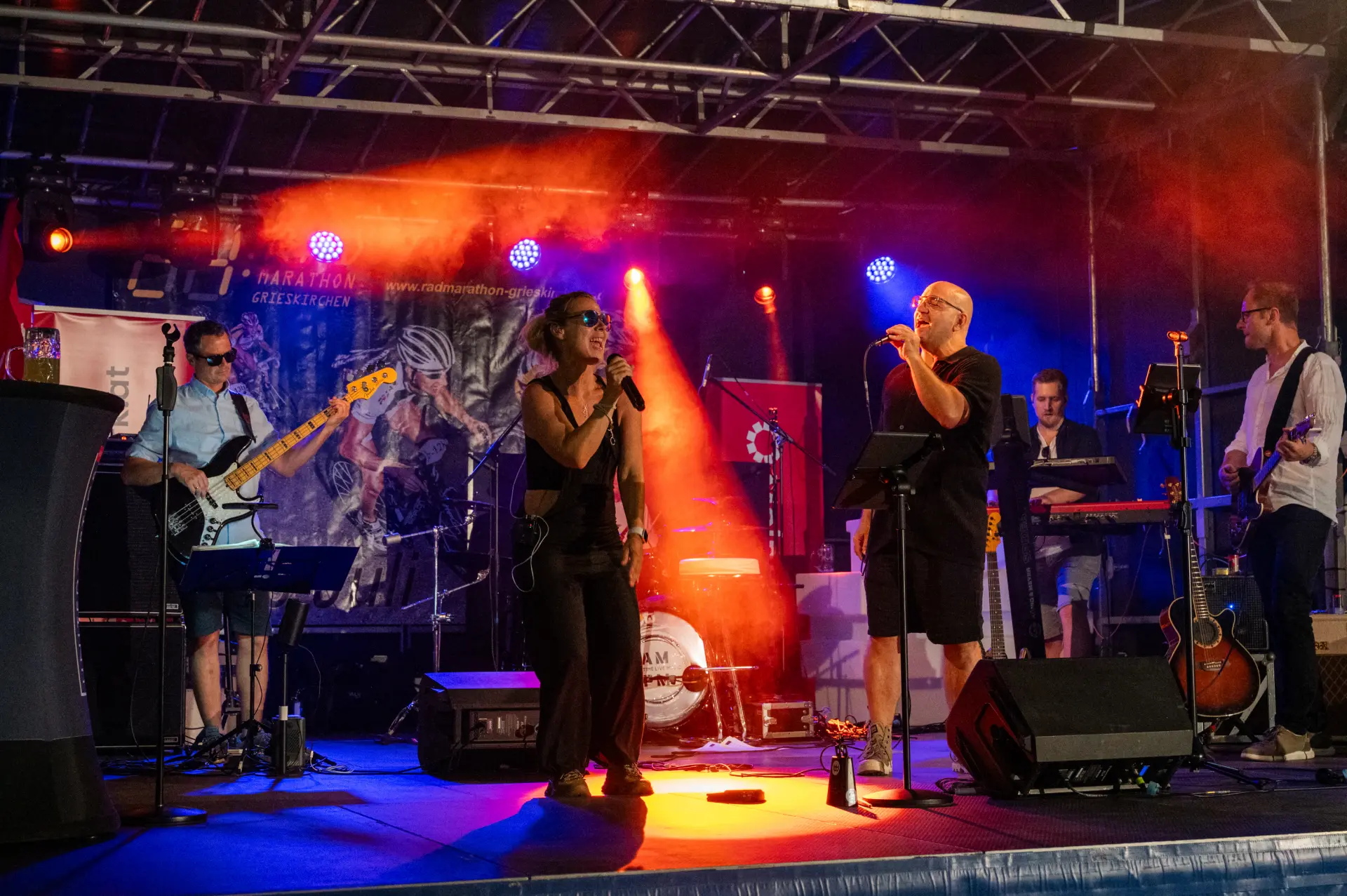 Rockband AmPm bei Radmarathon in Grieskirchen
